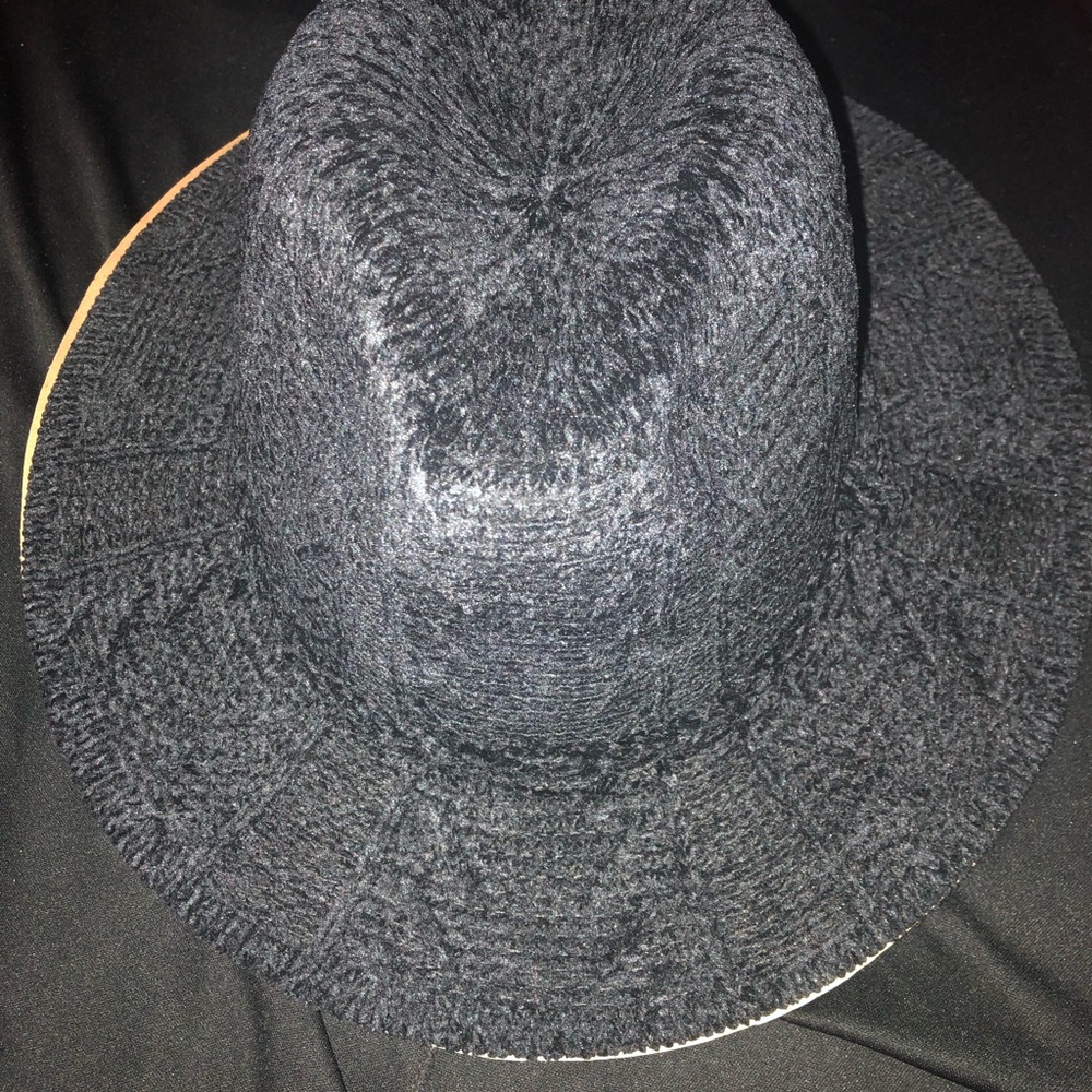 Stylish Black Knit Fedora Hat